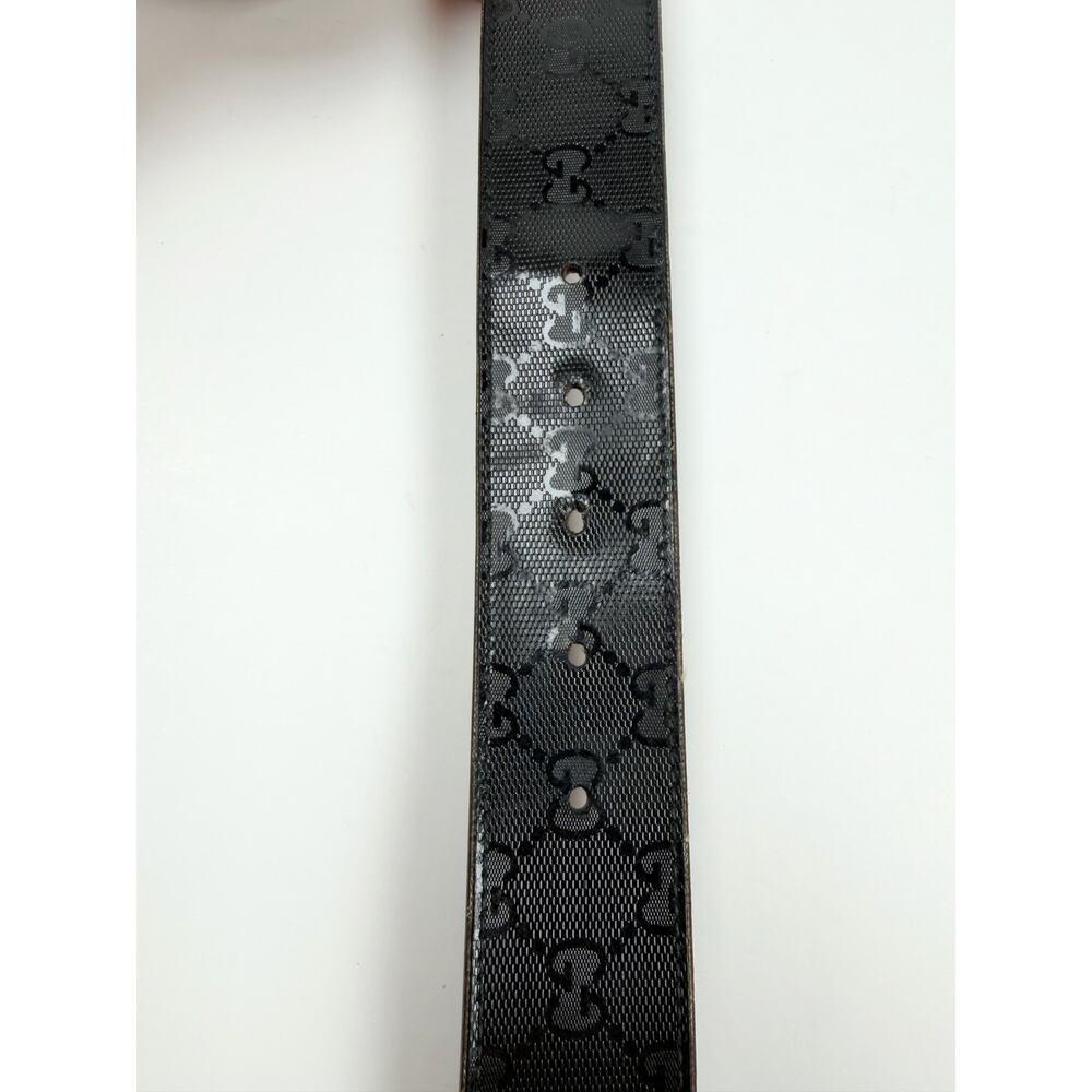 Size 85/34 - Gucci Black Monogram Belt - Picture 6 of 6